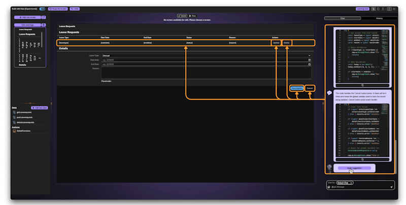 Developers using Naia AI app development to build SAP enterprise applications faster